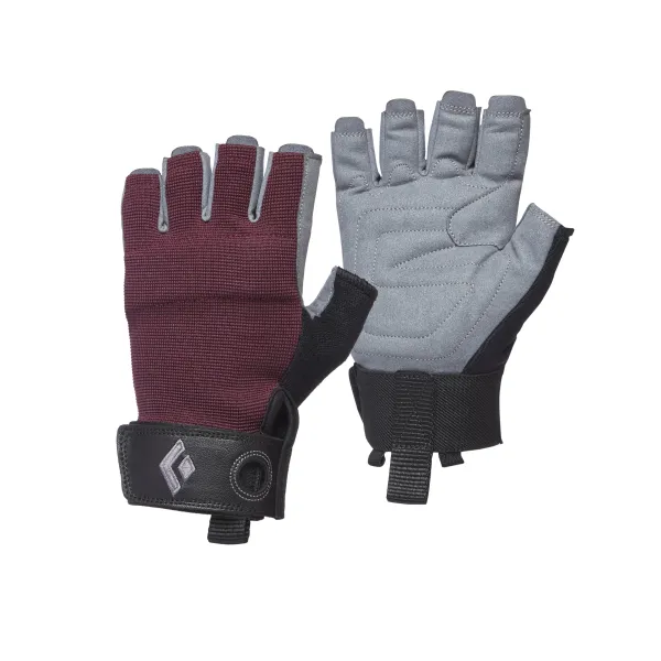 Black Diamond W's Crag Half-Finger Gloves bordeaux